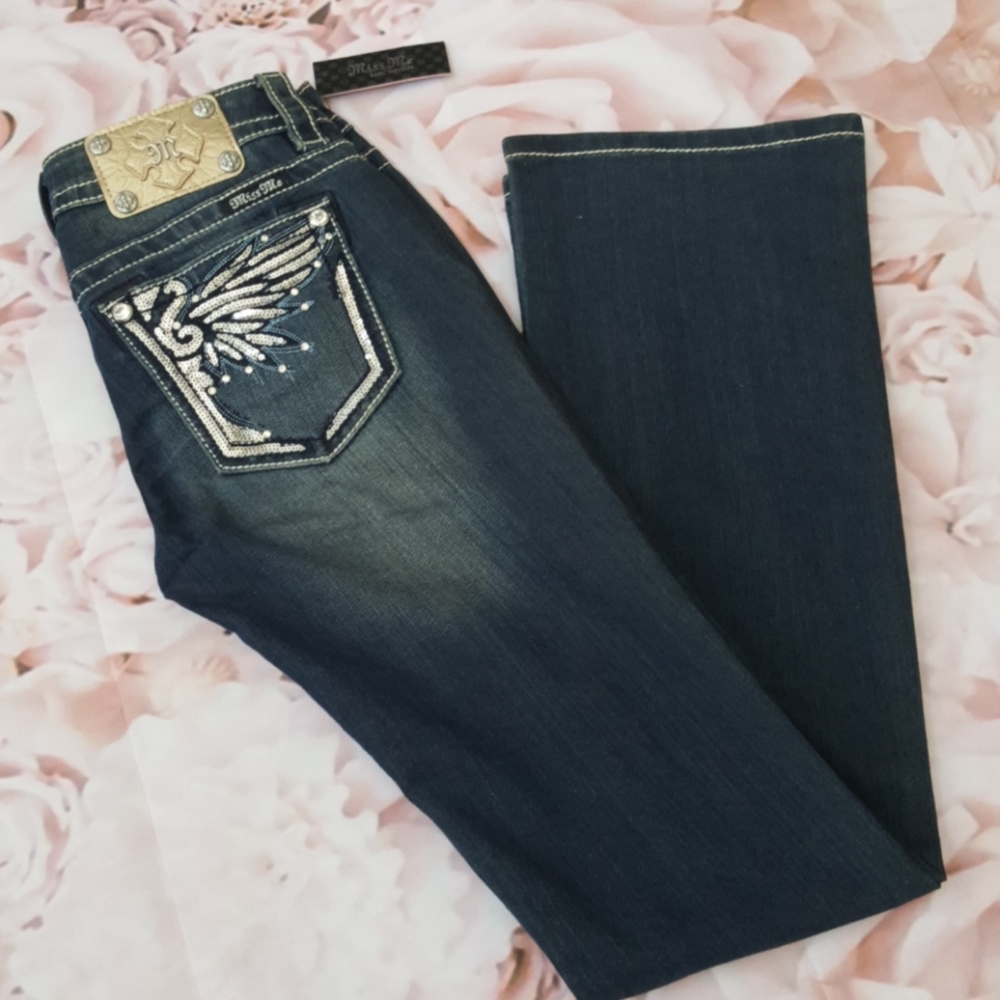 New Miss Me Jeans Sz 27 Boot Cut